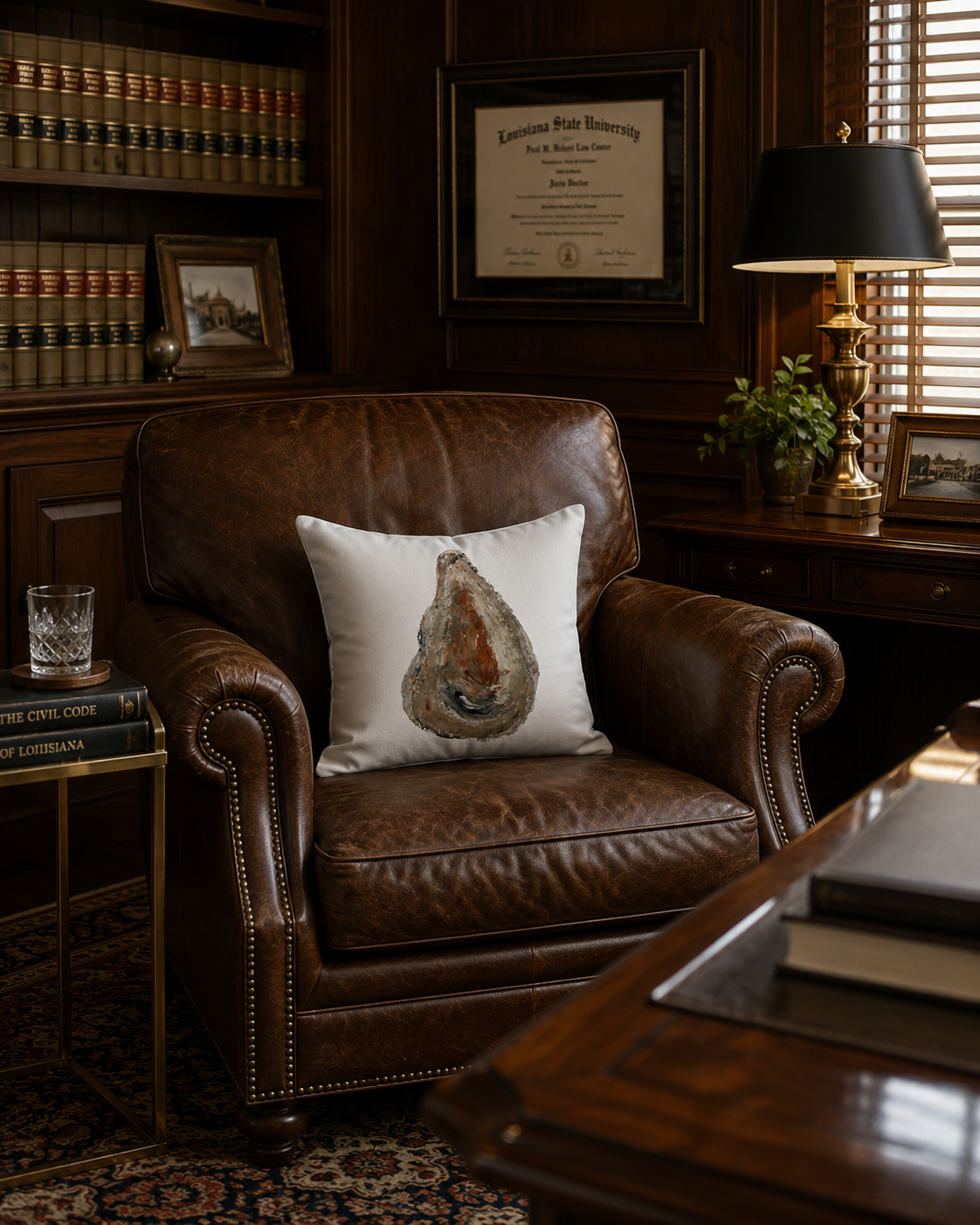 The World is Your Oyster Collection - "Pearl of Grace" Decorative Pillow