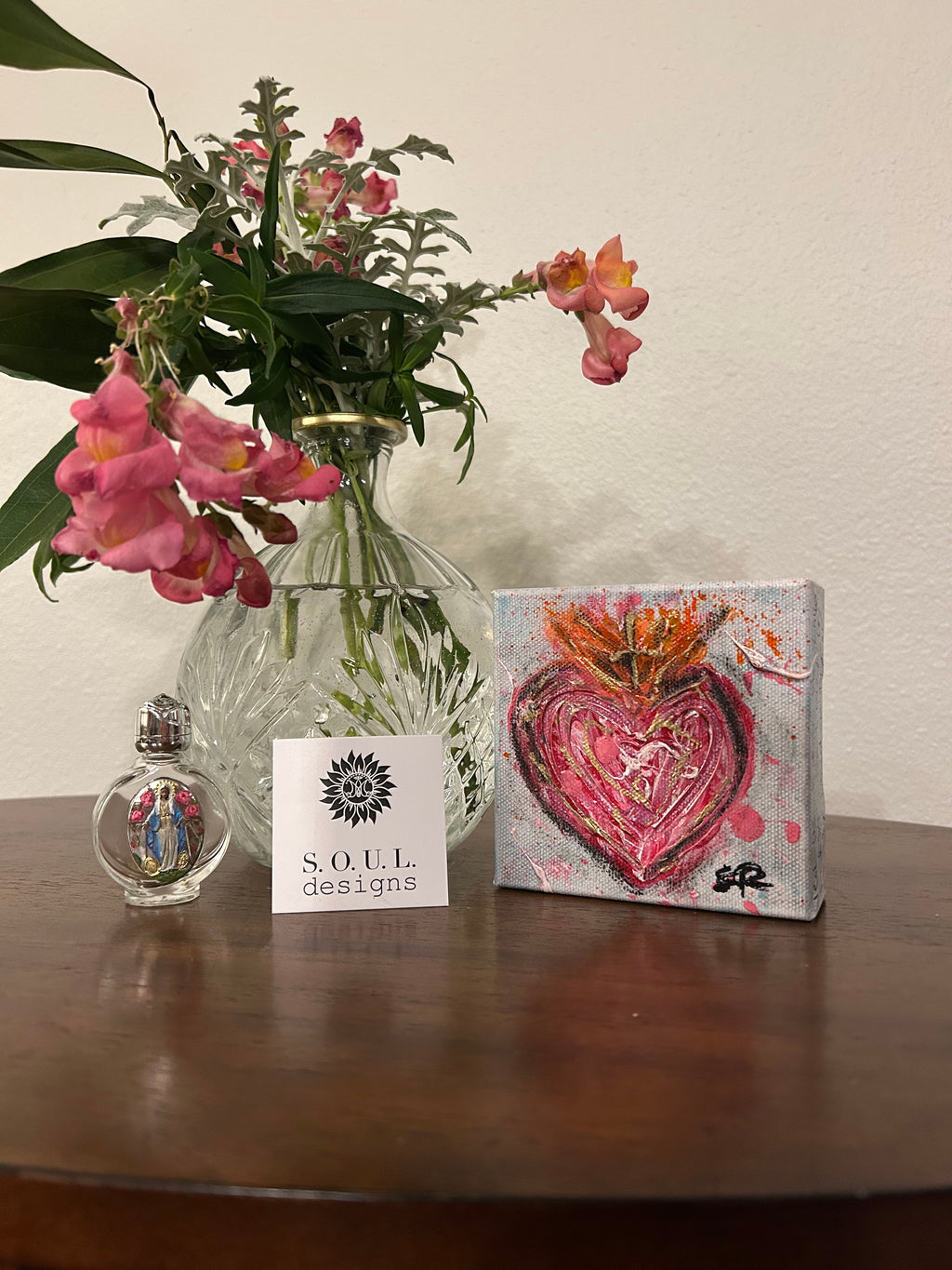 Sacred Heart Art Block "He Loved Us FIRST" #1
