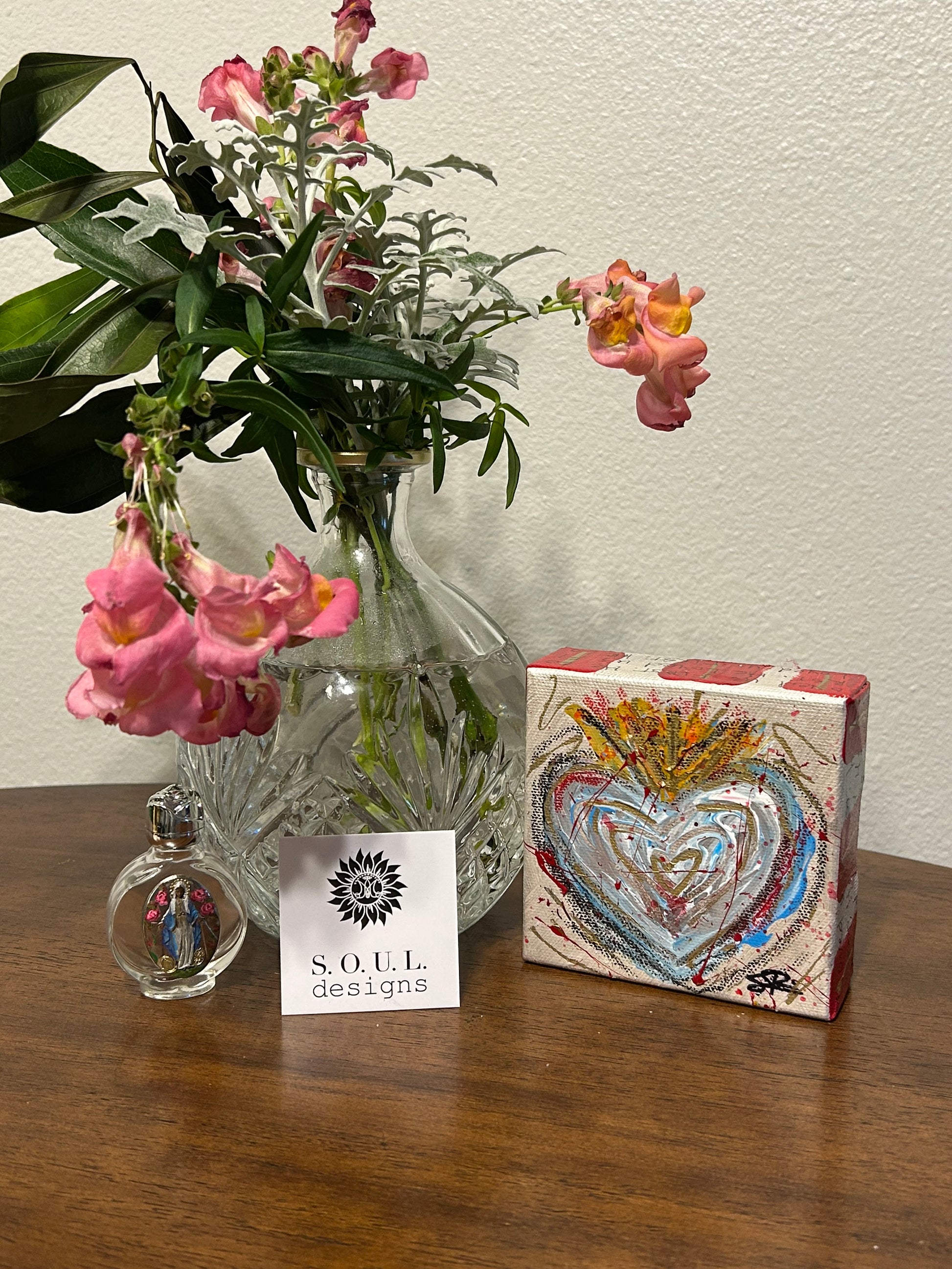 Sacred Heart Art Block "He Loved Us FIRST" #10