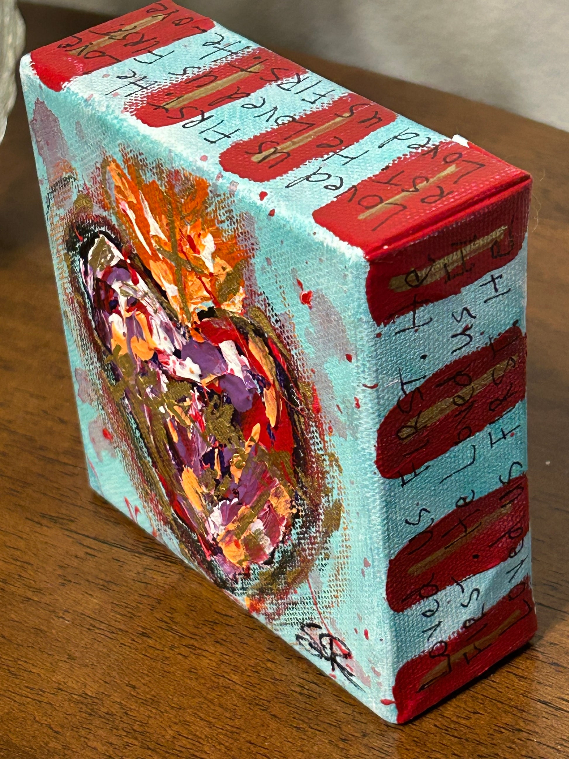 Sacred Heart Art Block "He Loved Us FIRST" #11