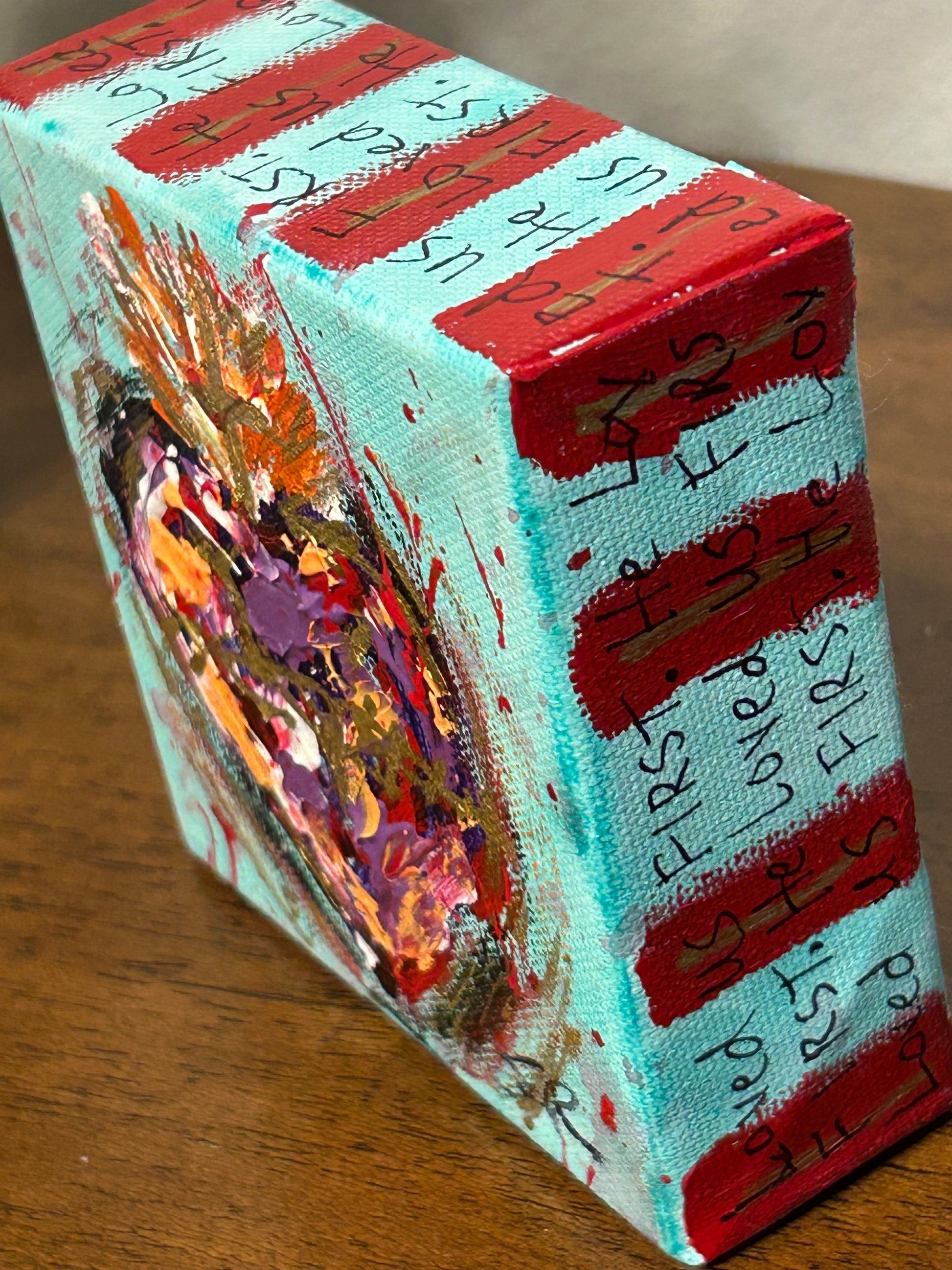 Sacred Heart Art Block "He Loved Us FIRST" #12