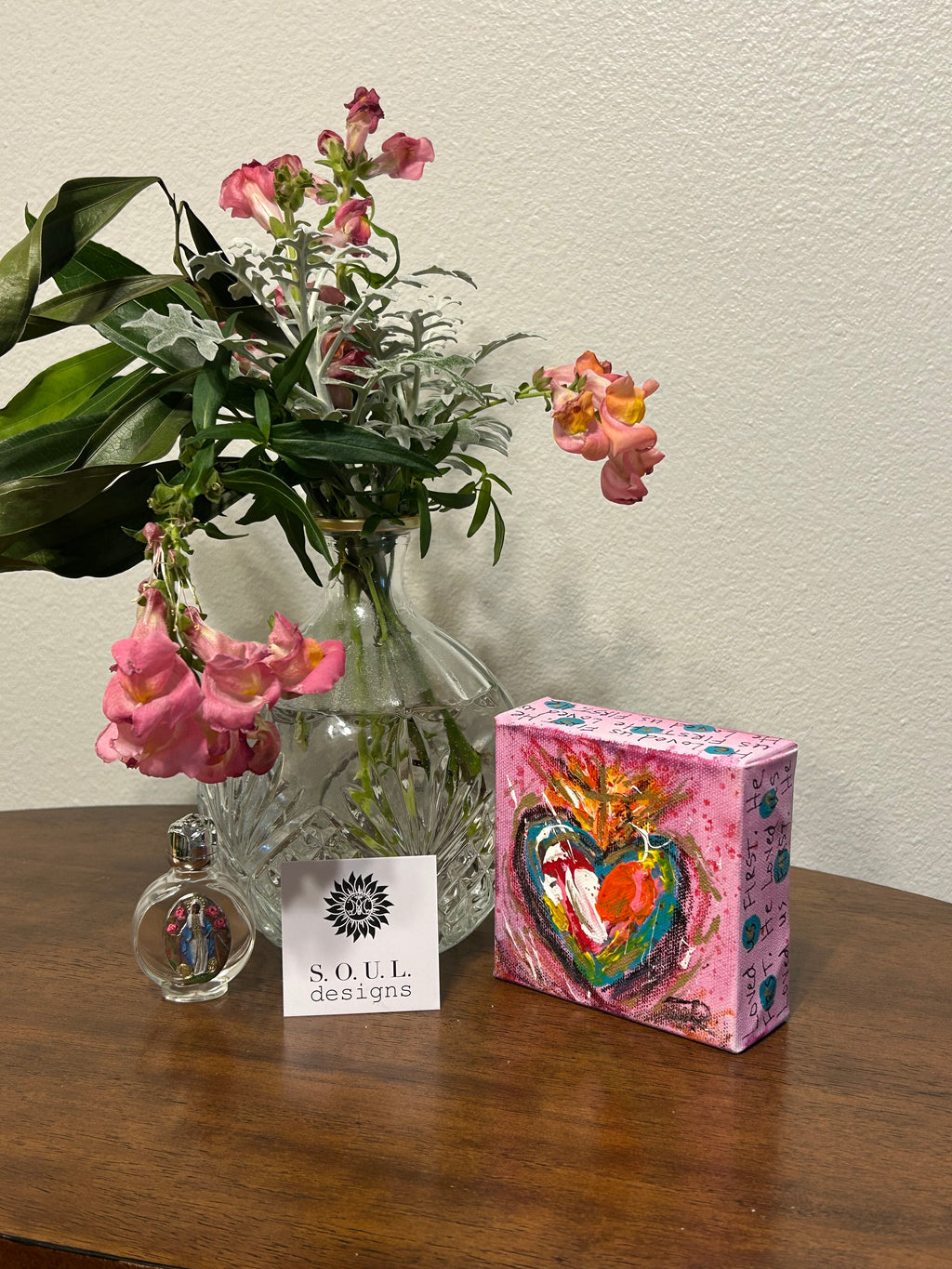 Sacred Heart Art Block "He Loved Us FIRST" #16