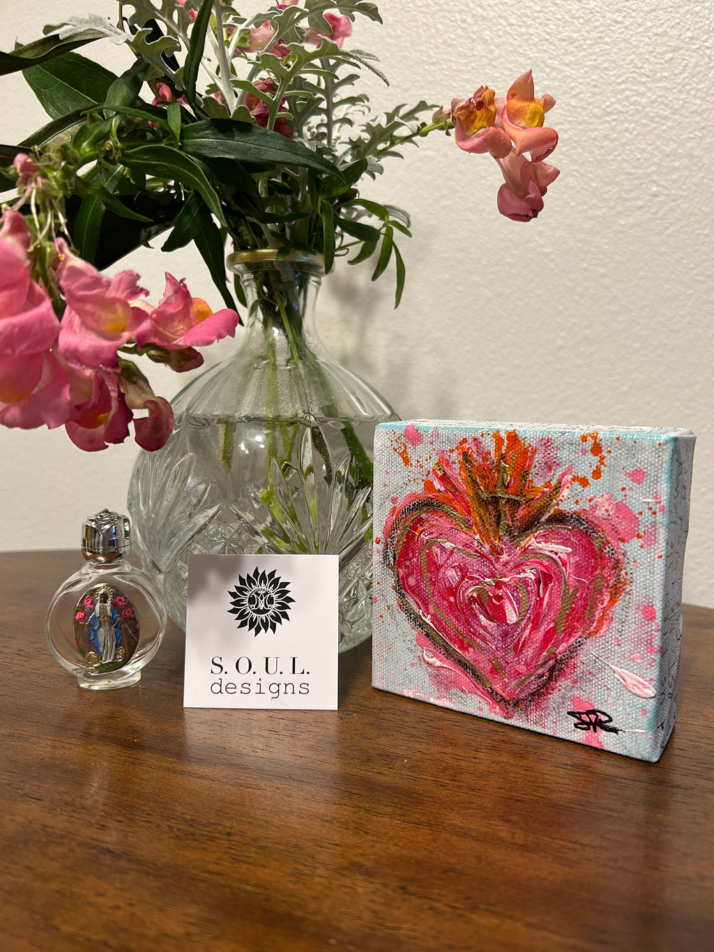 Sacred Heart Art Block "He Loved Us FIRST" #2