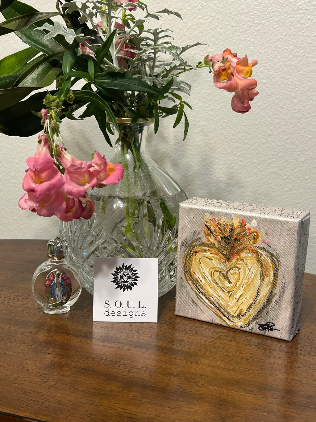 Sacred Heart Art Block "He Loved Us FIRST" #4