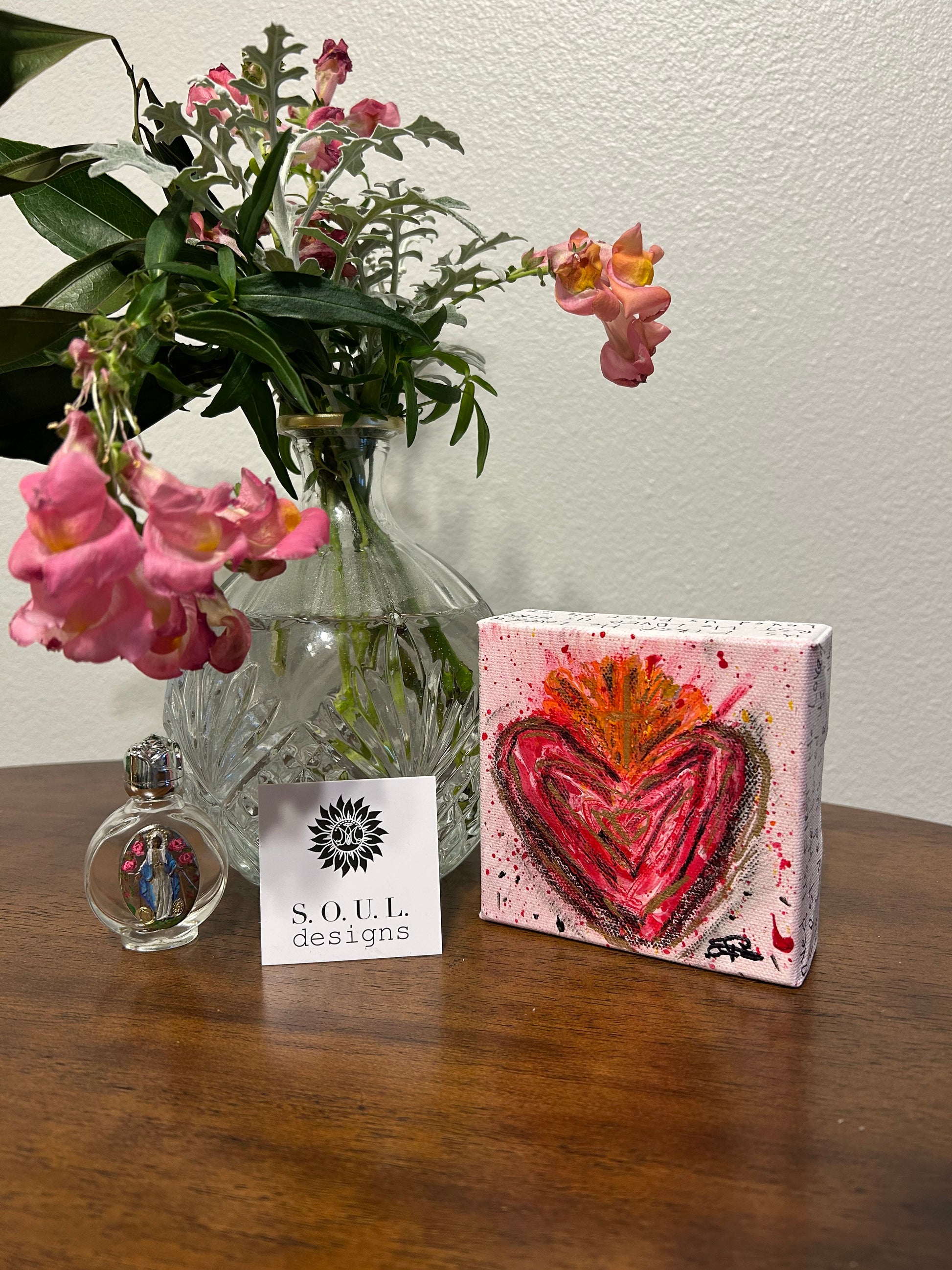 Sacred Heart Art Block "He Loved Us FIRST" #5