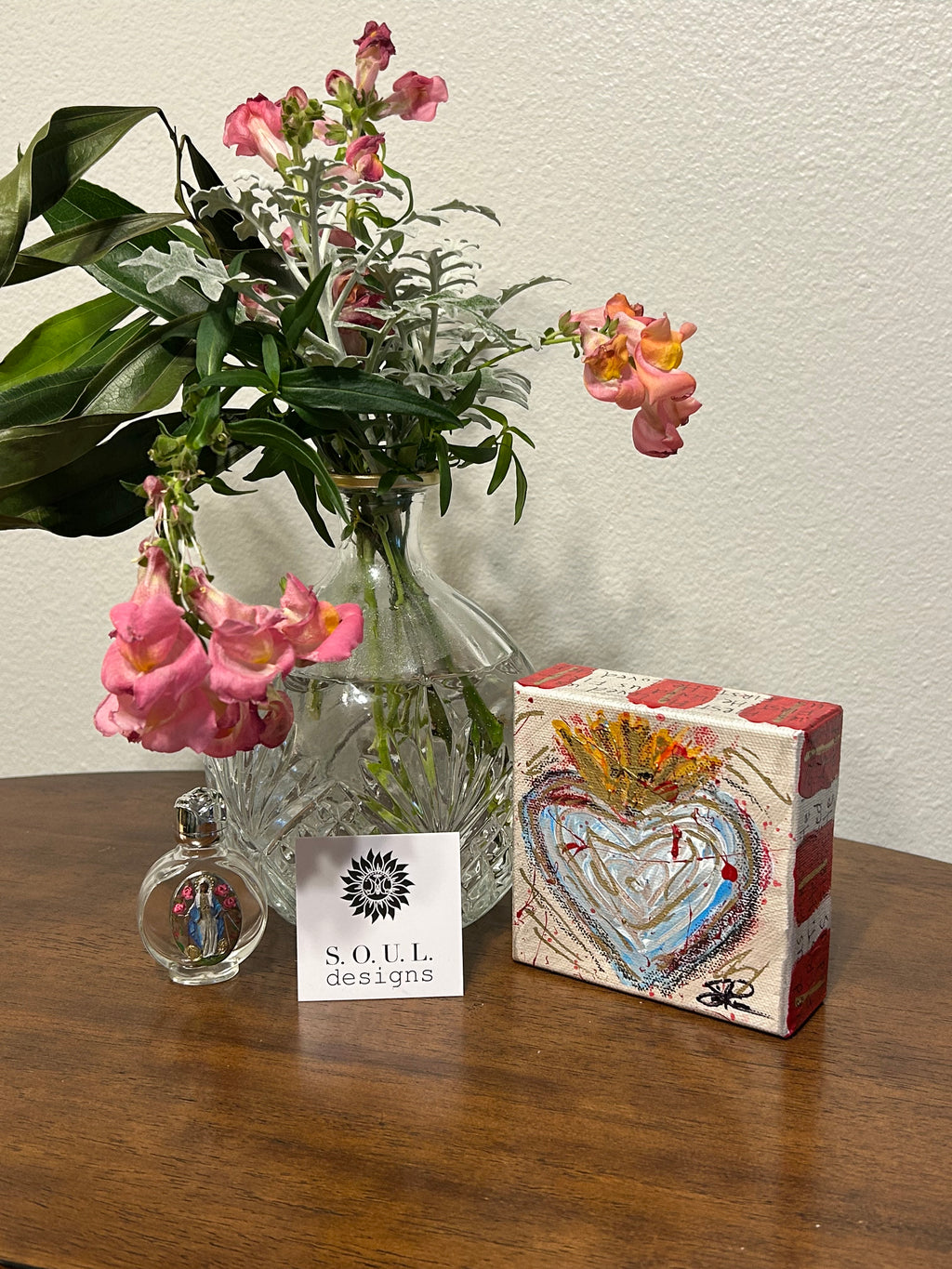 Sacred Heart Art Block "He Loved Us FIRST" #9