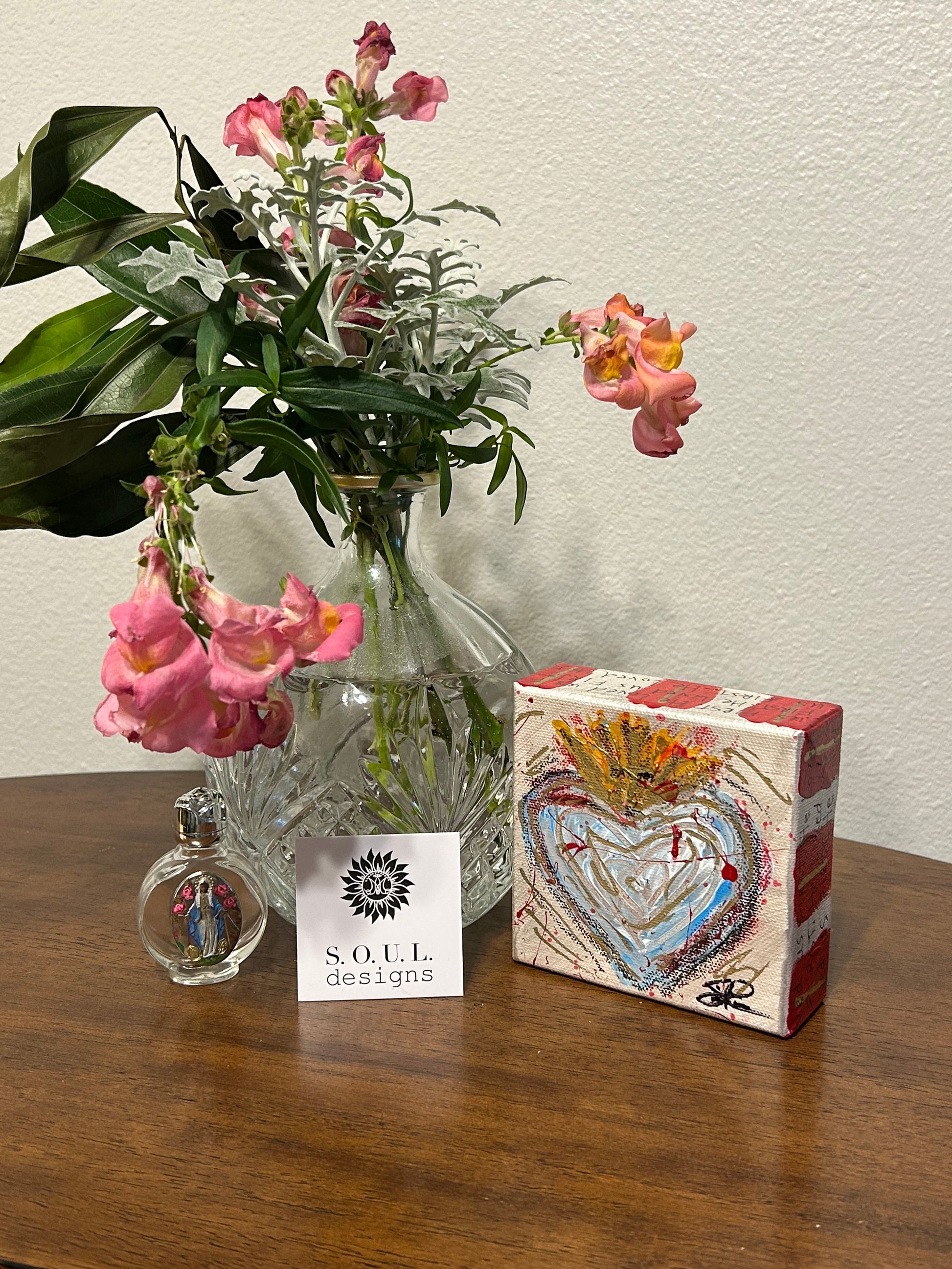 Sacred Heart Art Block "He Loved Us FIRST" #9