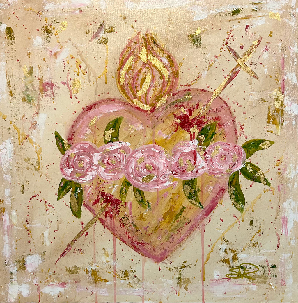 "Blooming in Grace" Original Gallery Wrap Canvas