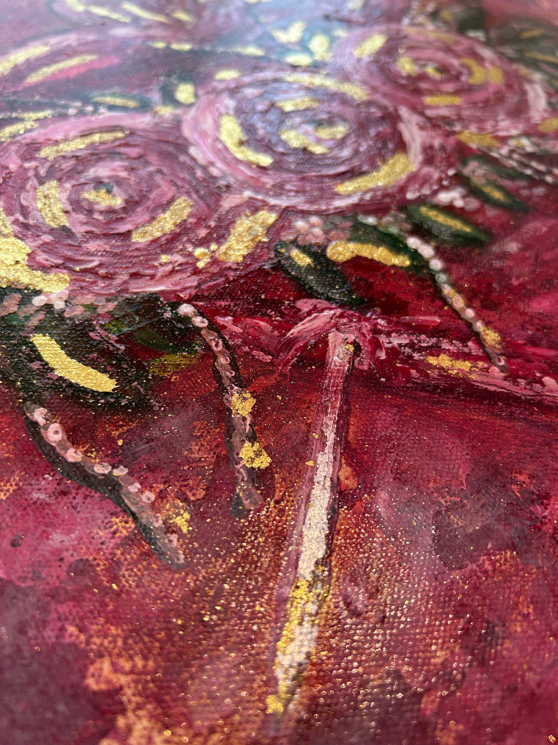Immaculate Heart of Mary Original Art - "Where Virtue Blooms"