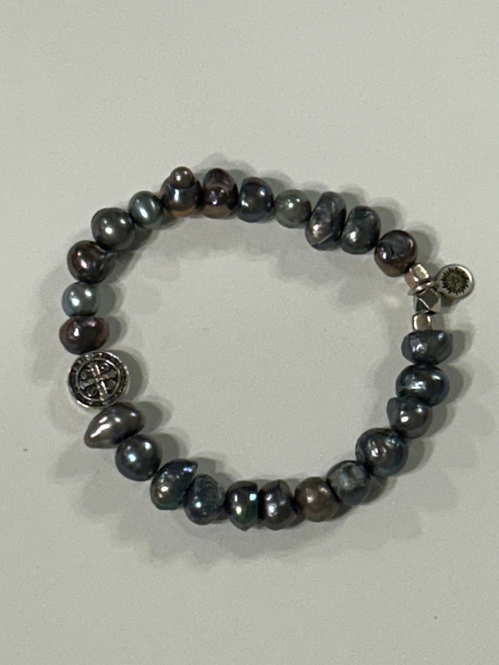 Peacock Pearl St. Benedict Bracelet