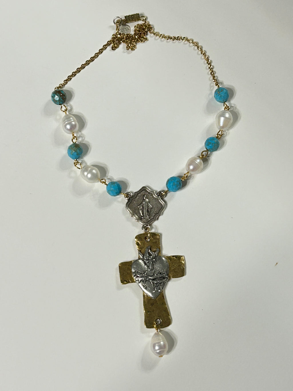 Sacred Heart Decade Rosary Necklace