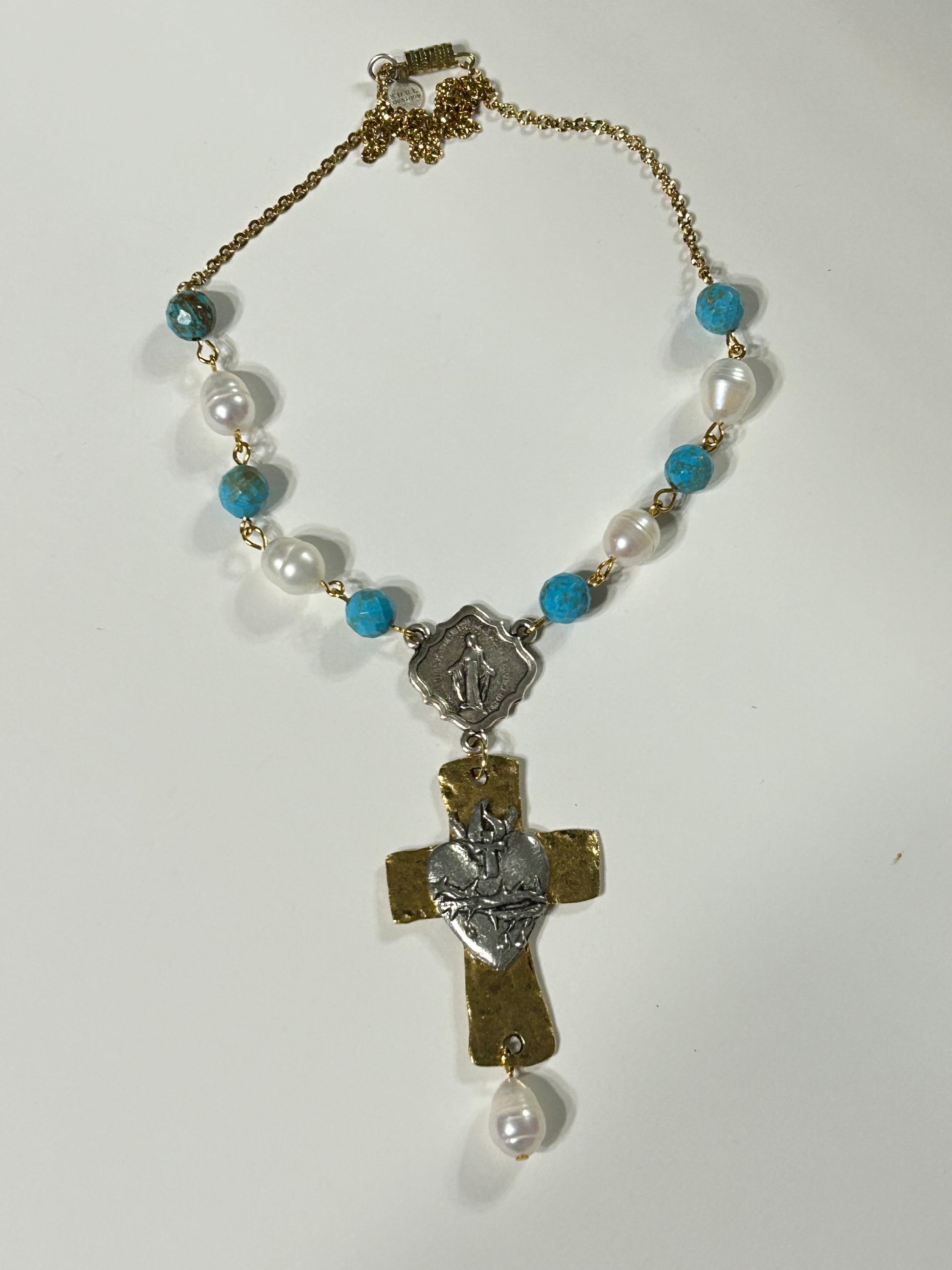 Sacred Heart Decade Rosary Necklace