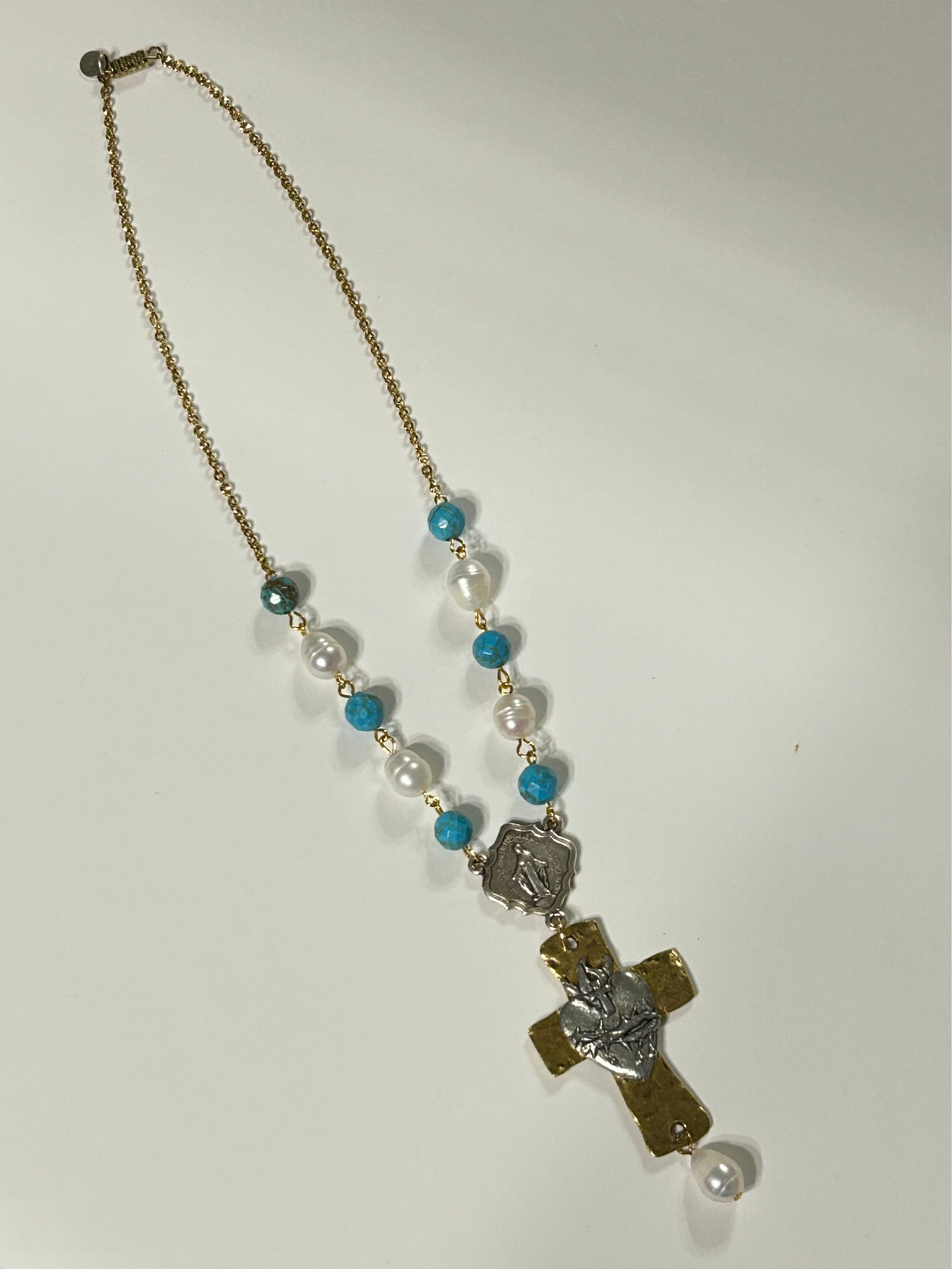 Sacred Heart Decade Rosary Necklace
