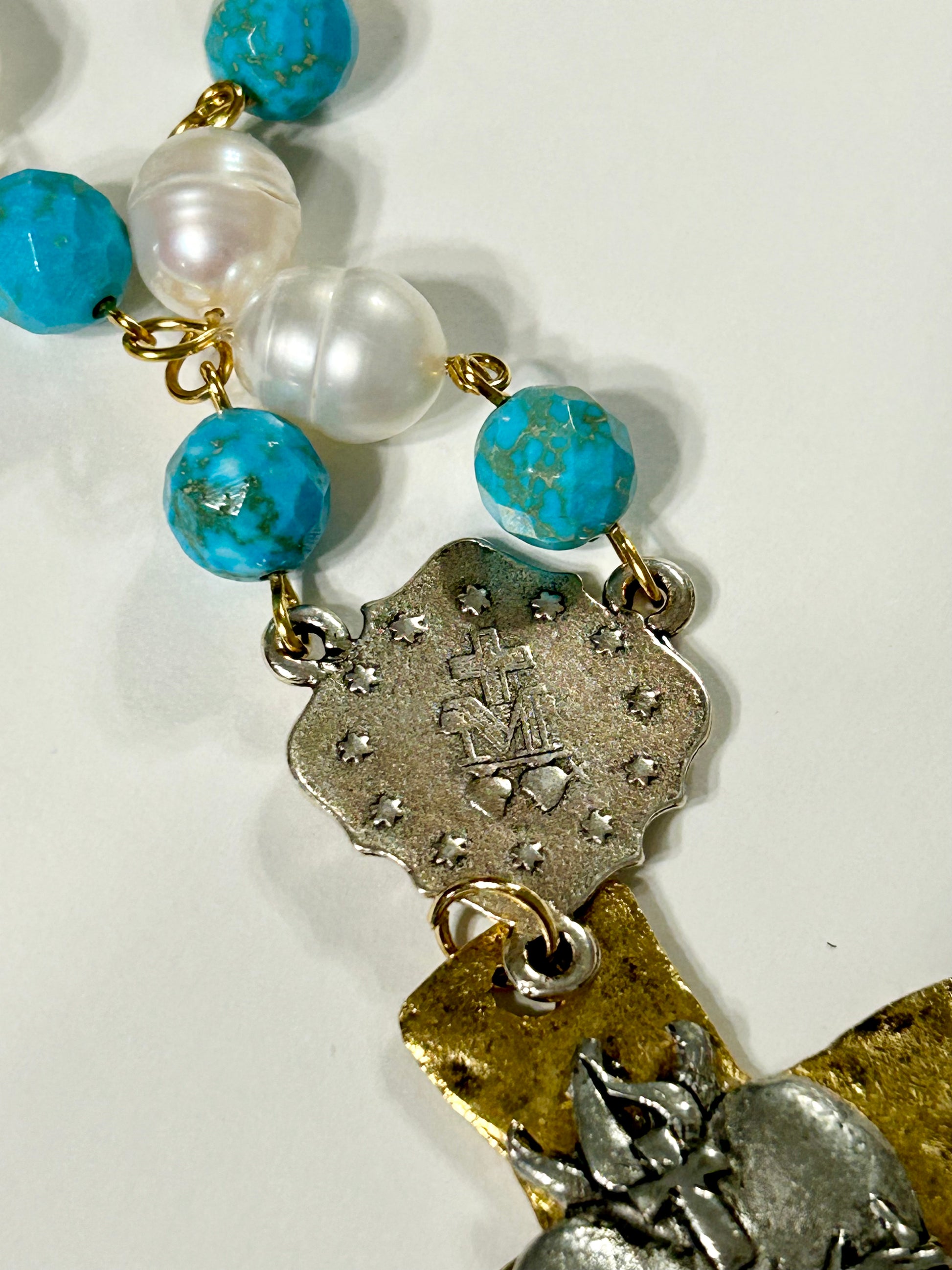 Sacred Heart Decade Rosary Necklace