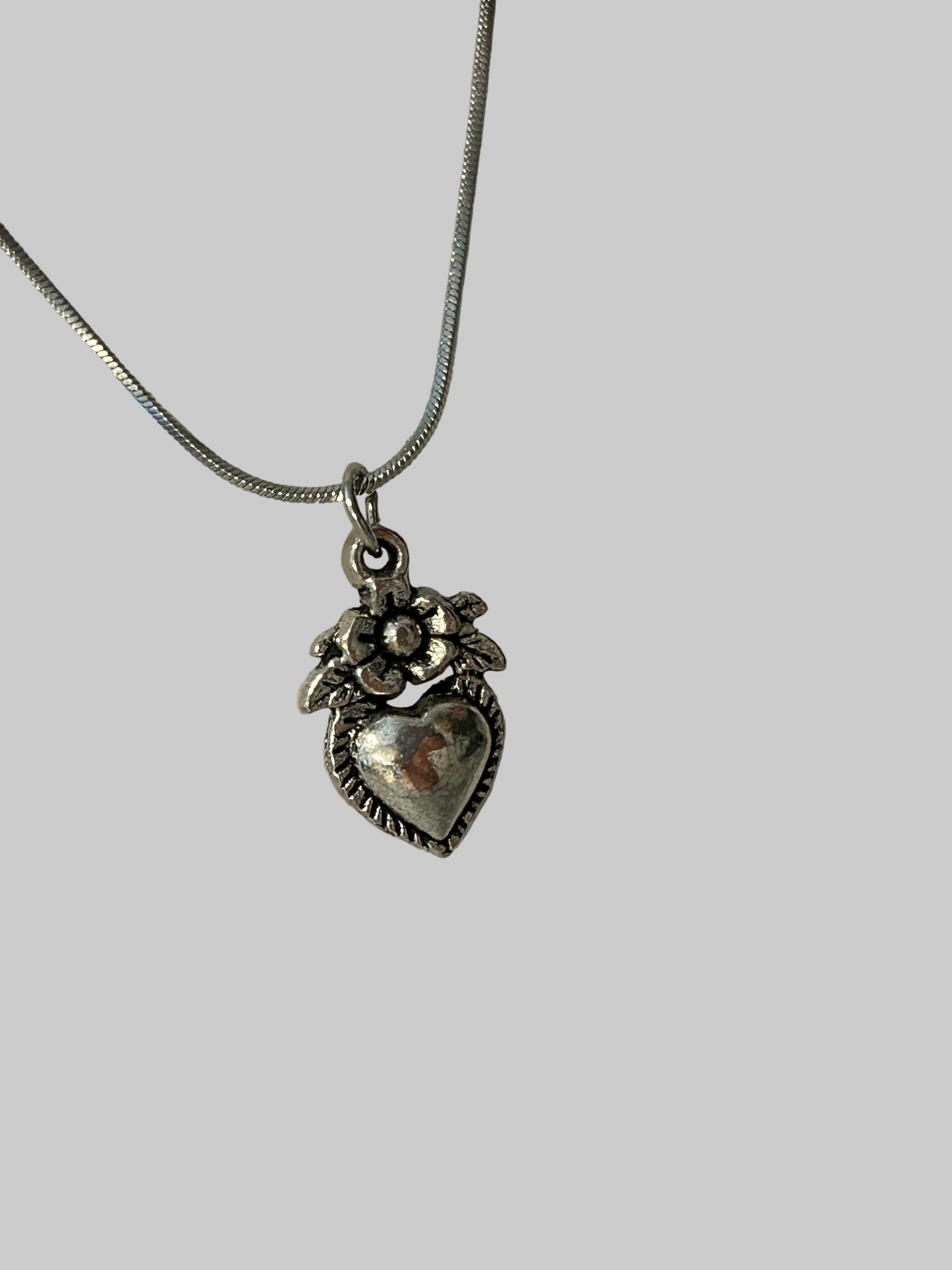 Delicate Immaculate Heart Necklace