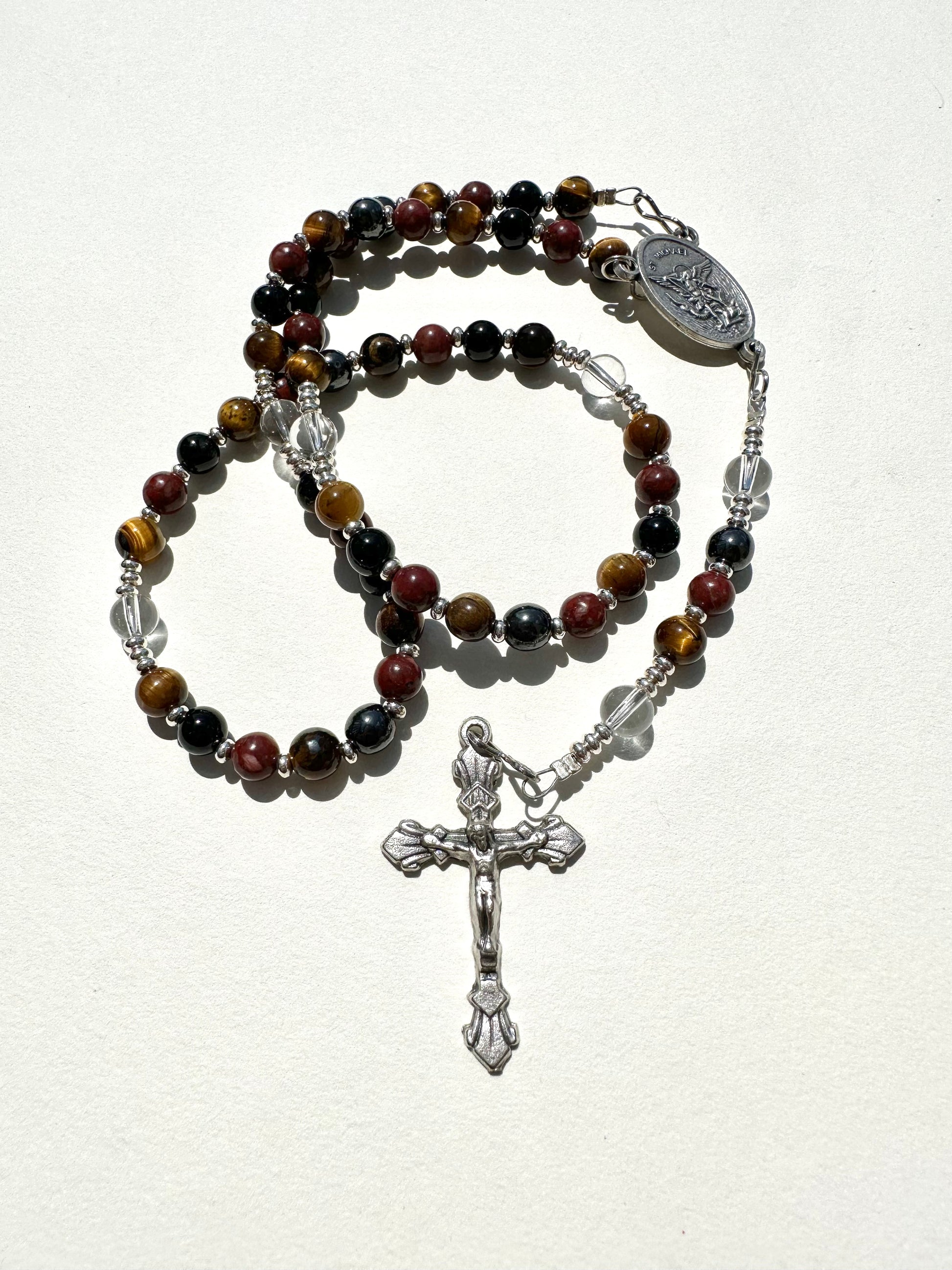 5 Decade Rosary - "The Defender" - St. Michael the Archangel Rosary (Available in 6mm or 8mm beads)