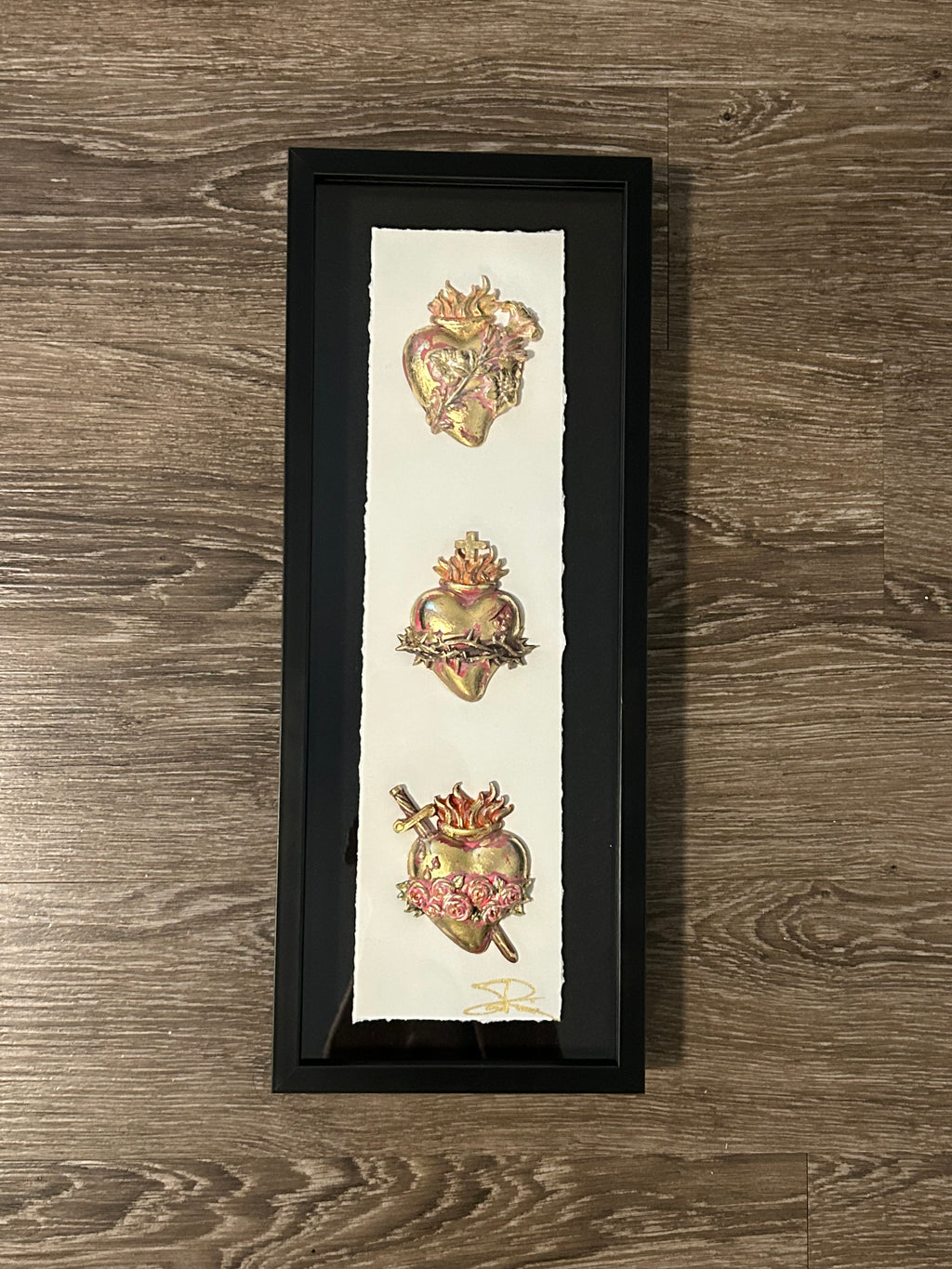 Holy Family Hearts Shadowbox