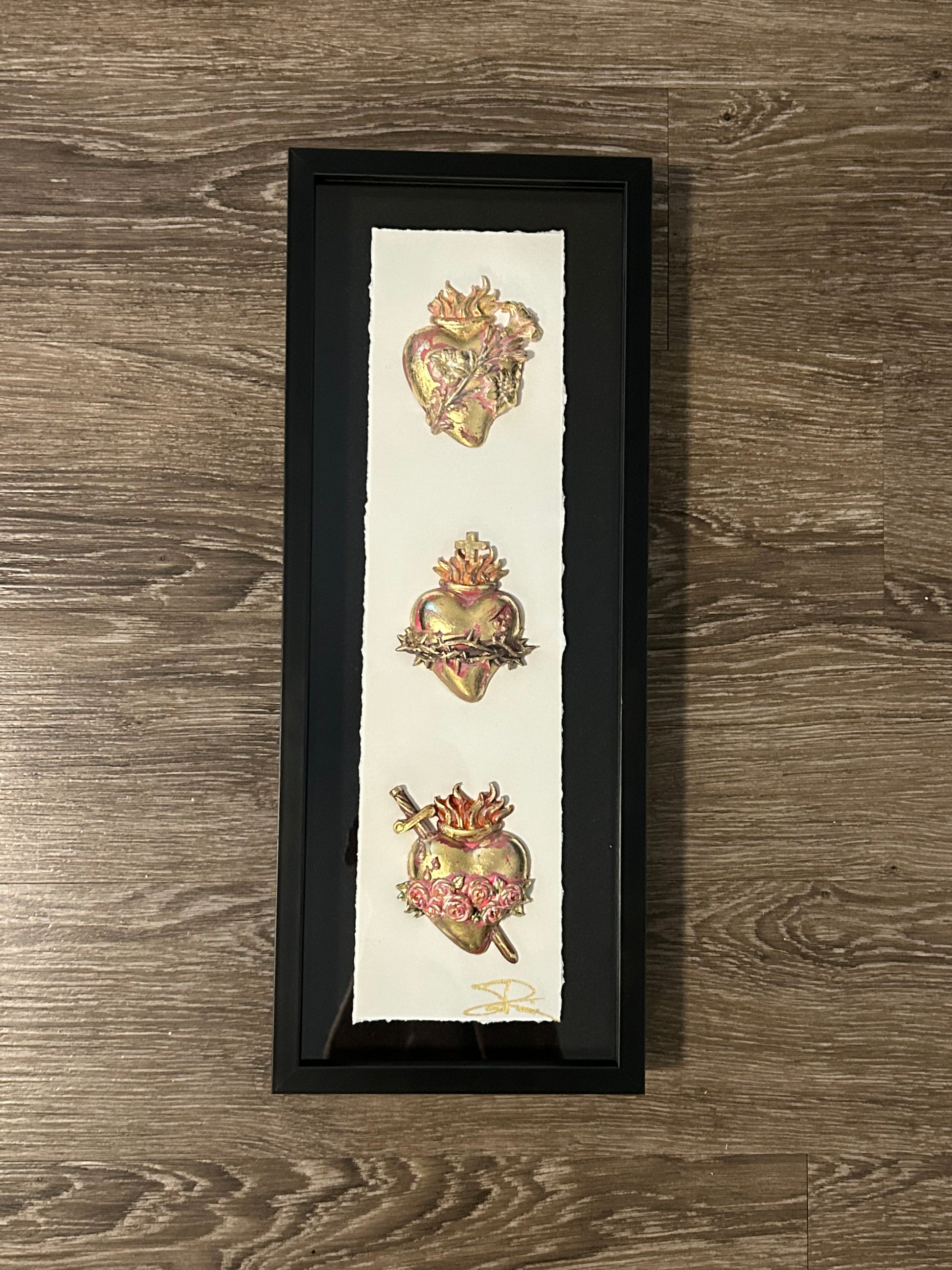 Holy Family Hearts Shadowbox
