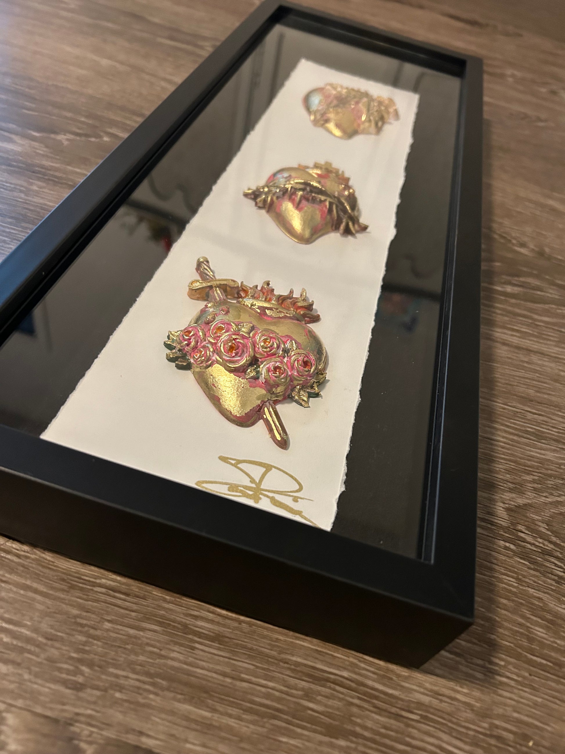Holy Family Hearts Shadowbox