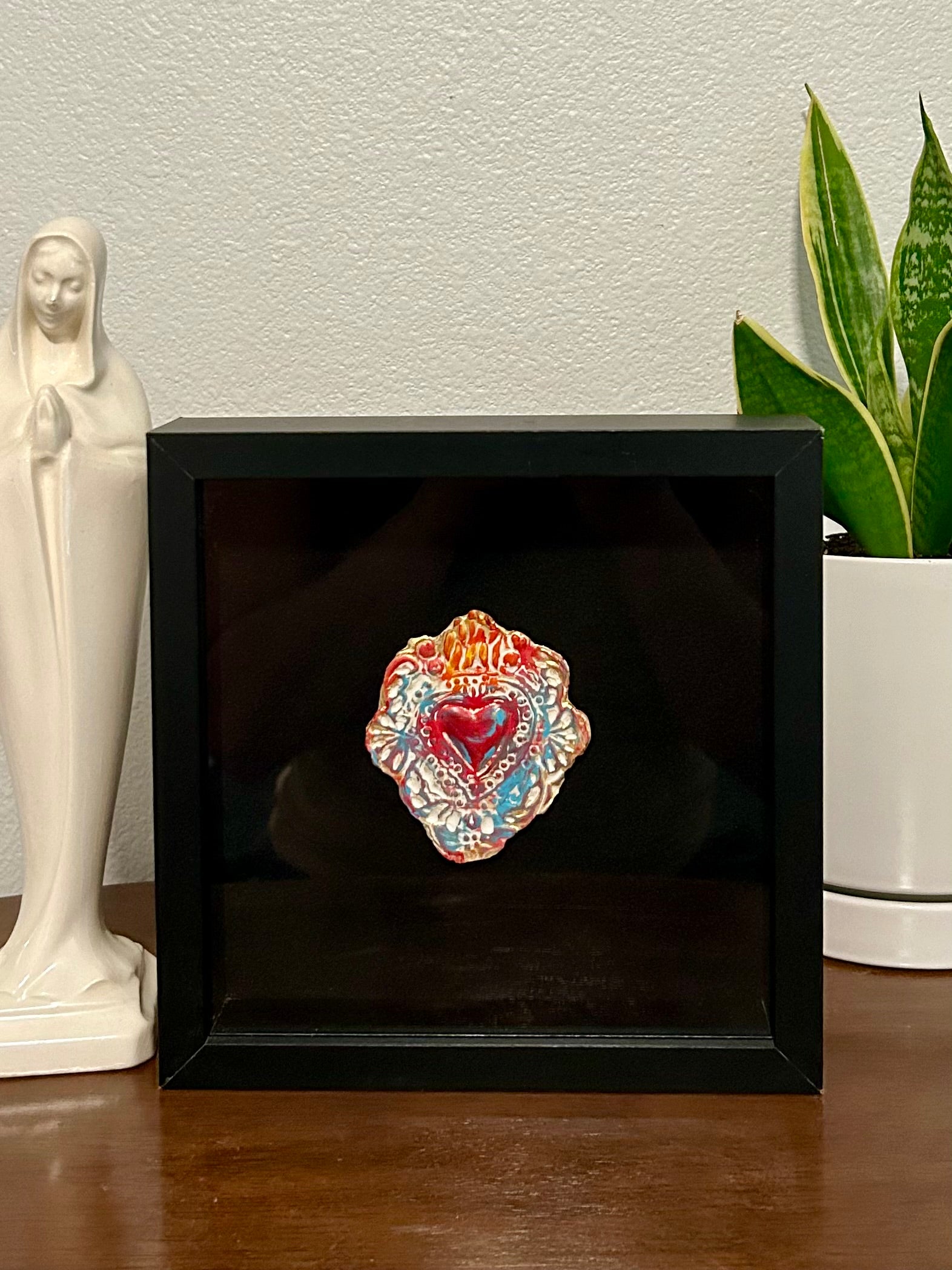 Sacred Heart Shadowbox - "Fiesta"Collection