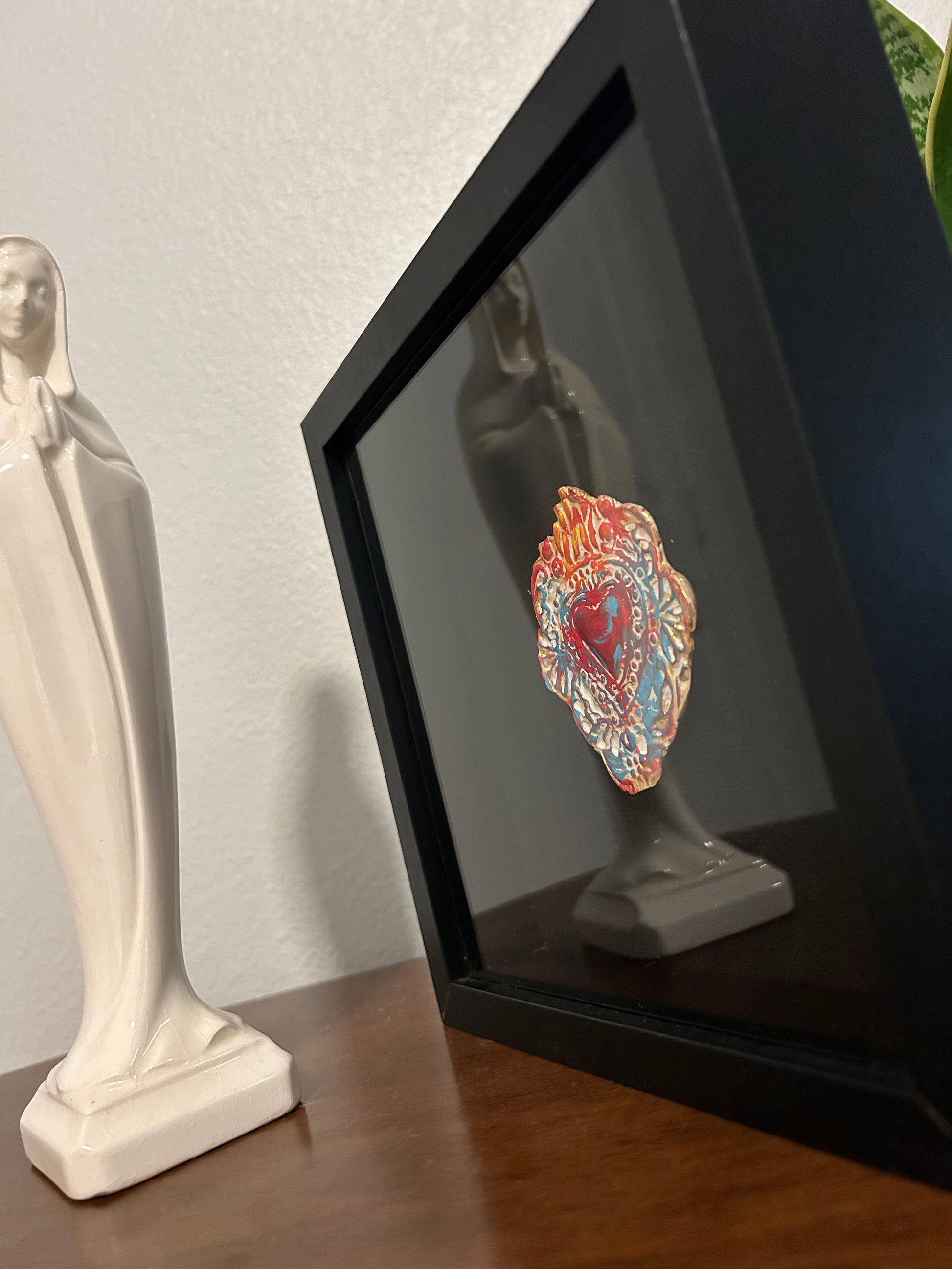 Sacred Heart Shadowbox - "Fiesta"Collection