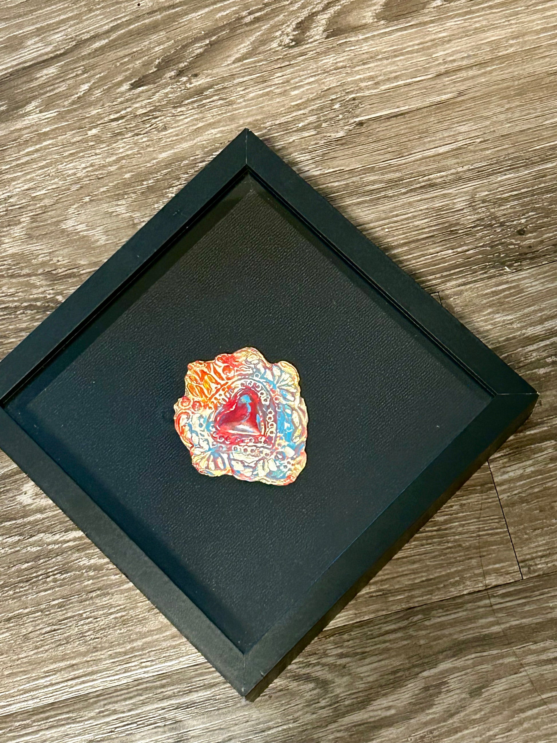Sacred Heart Shadowbox - "Fiesta"Collection