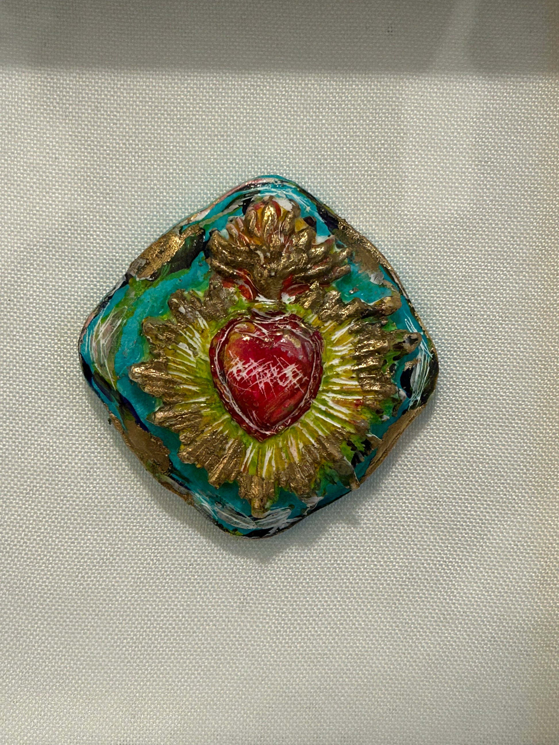 Sacred Heart Shadow Box Art