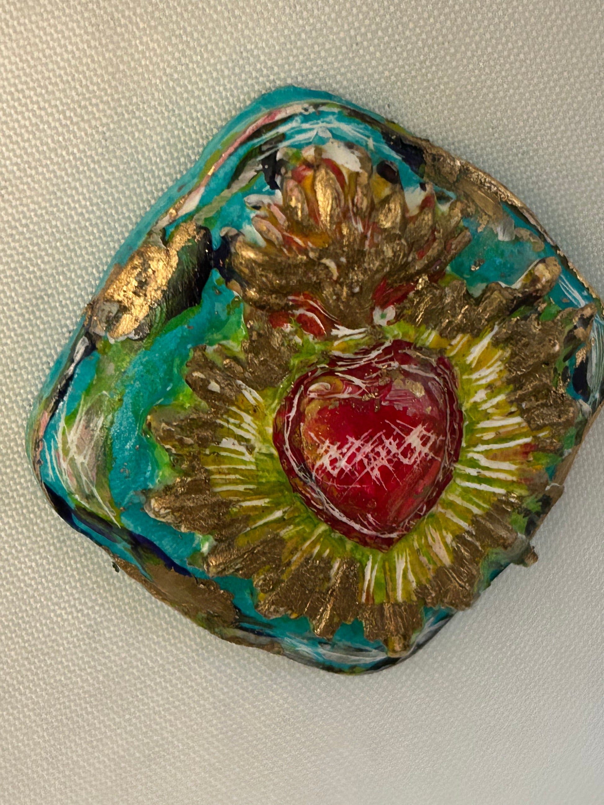 Sacred Heart Shadow Box Art