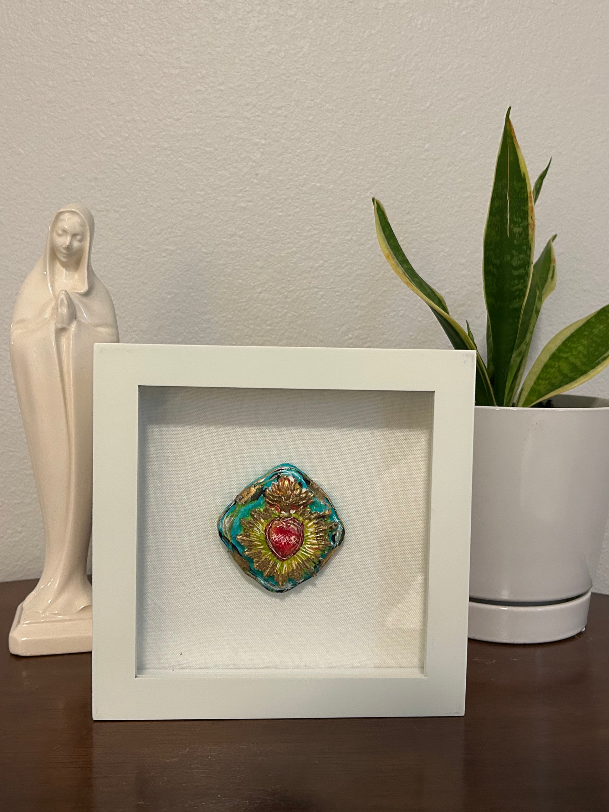 Sacred Heart Shadow Box Art