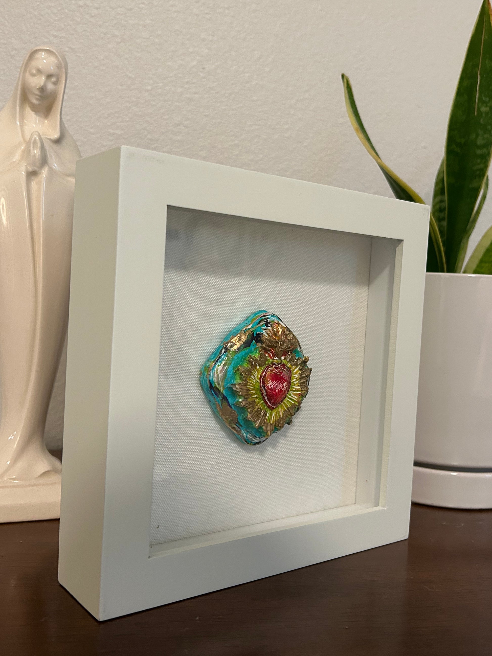 Sacred Heart Shadow Box Art