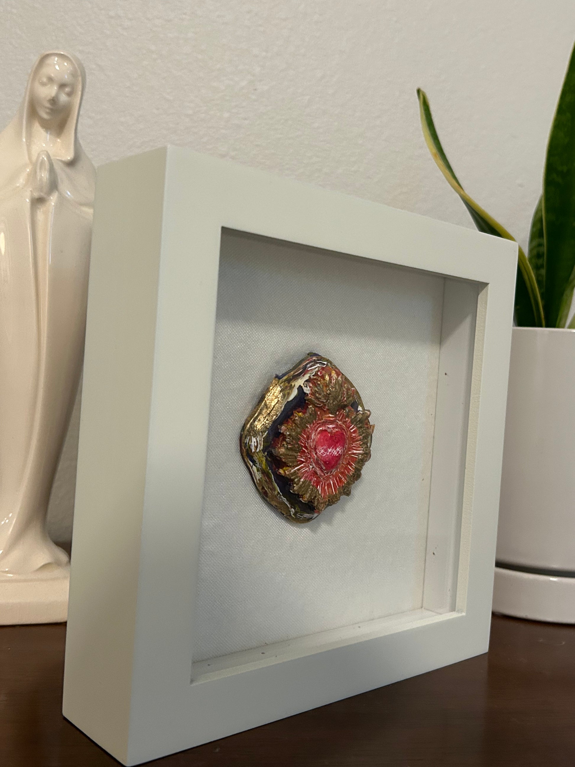 Sacred Heart Shadow Box Art
