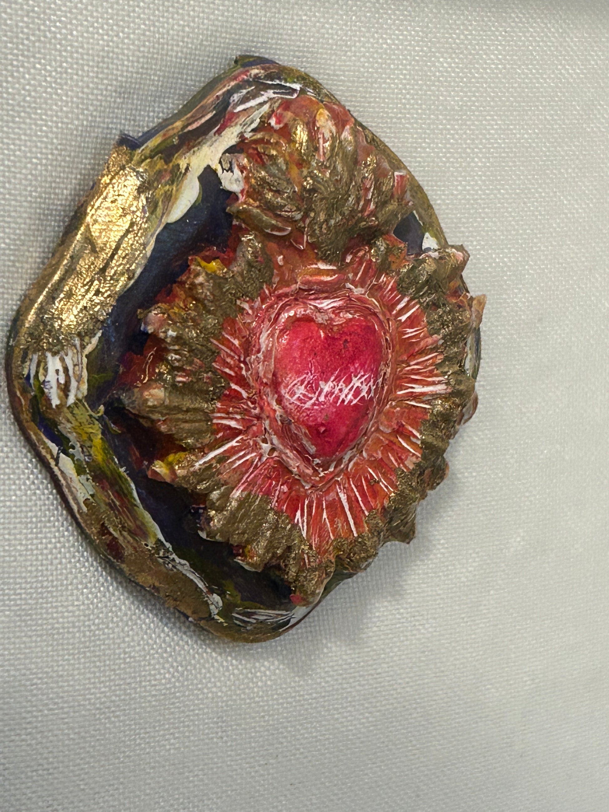 Sacred Heart Shadow Box Art