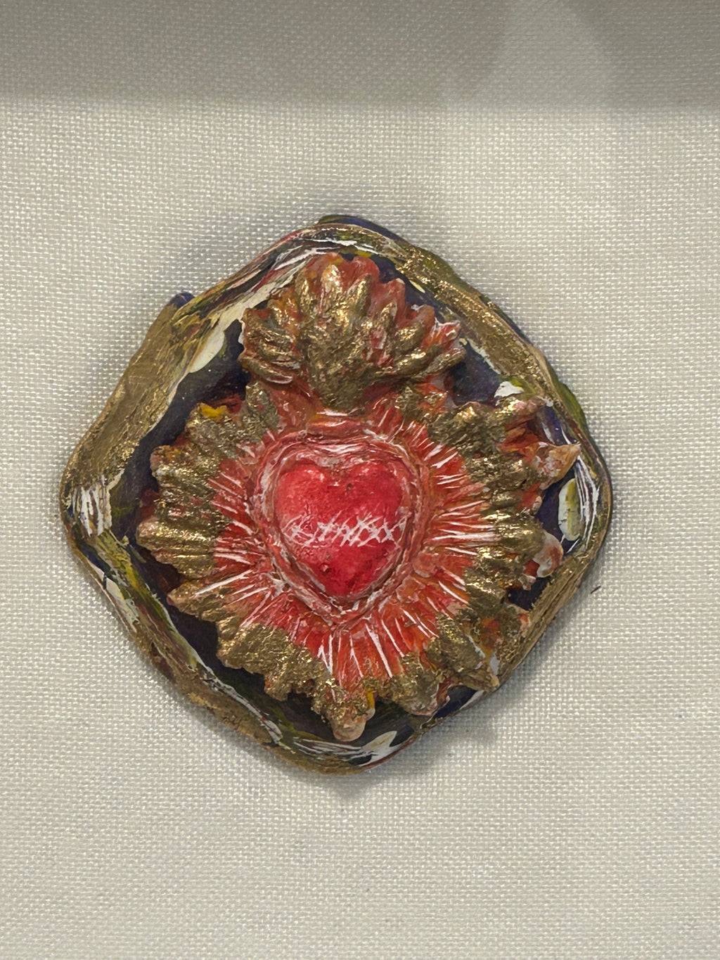 Sacred Heart Shadow Box Art