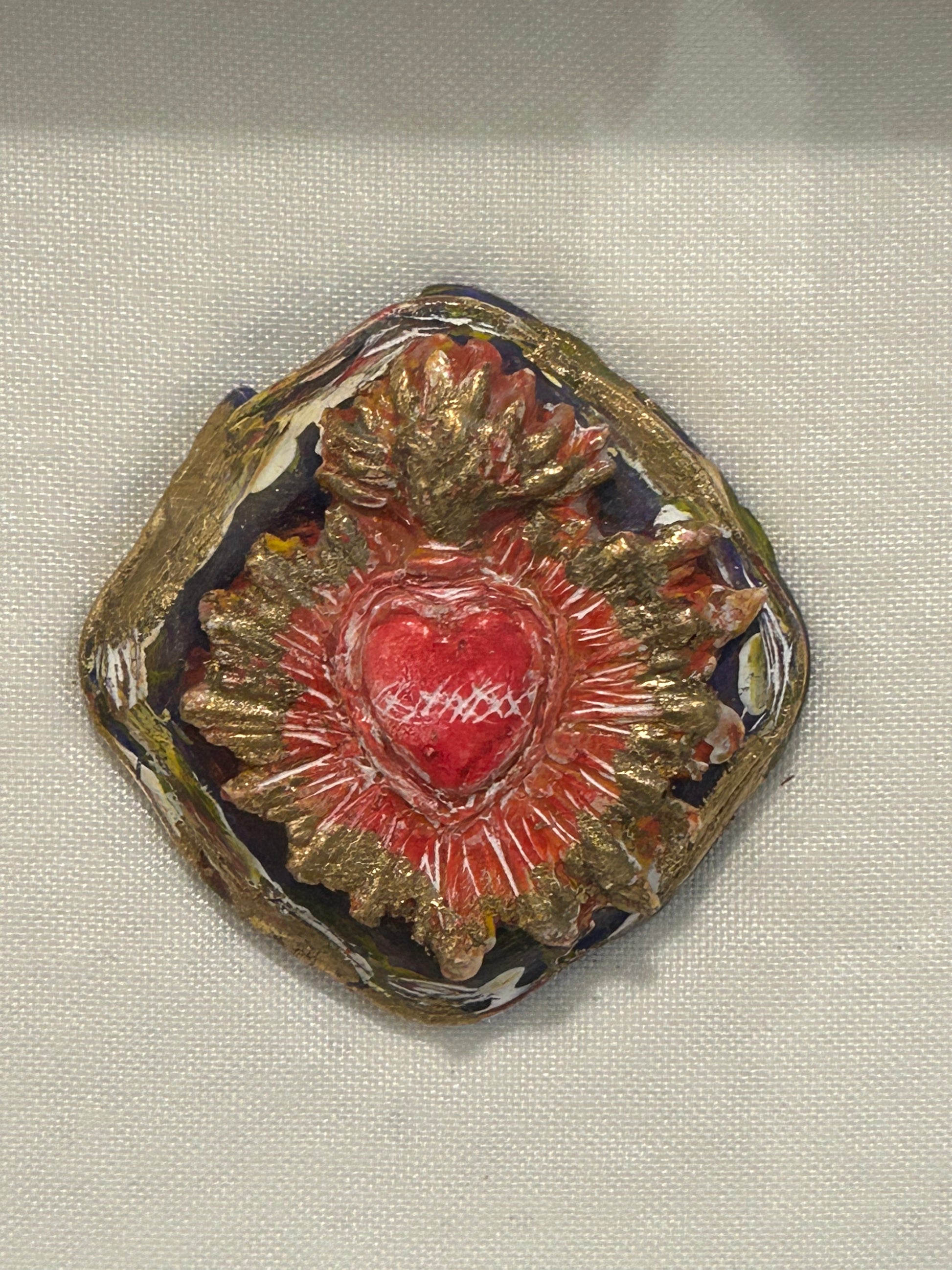 Sacred Heart Shadow Box Art