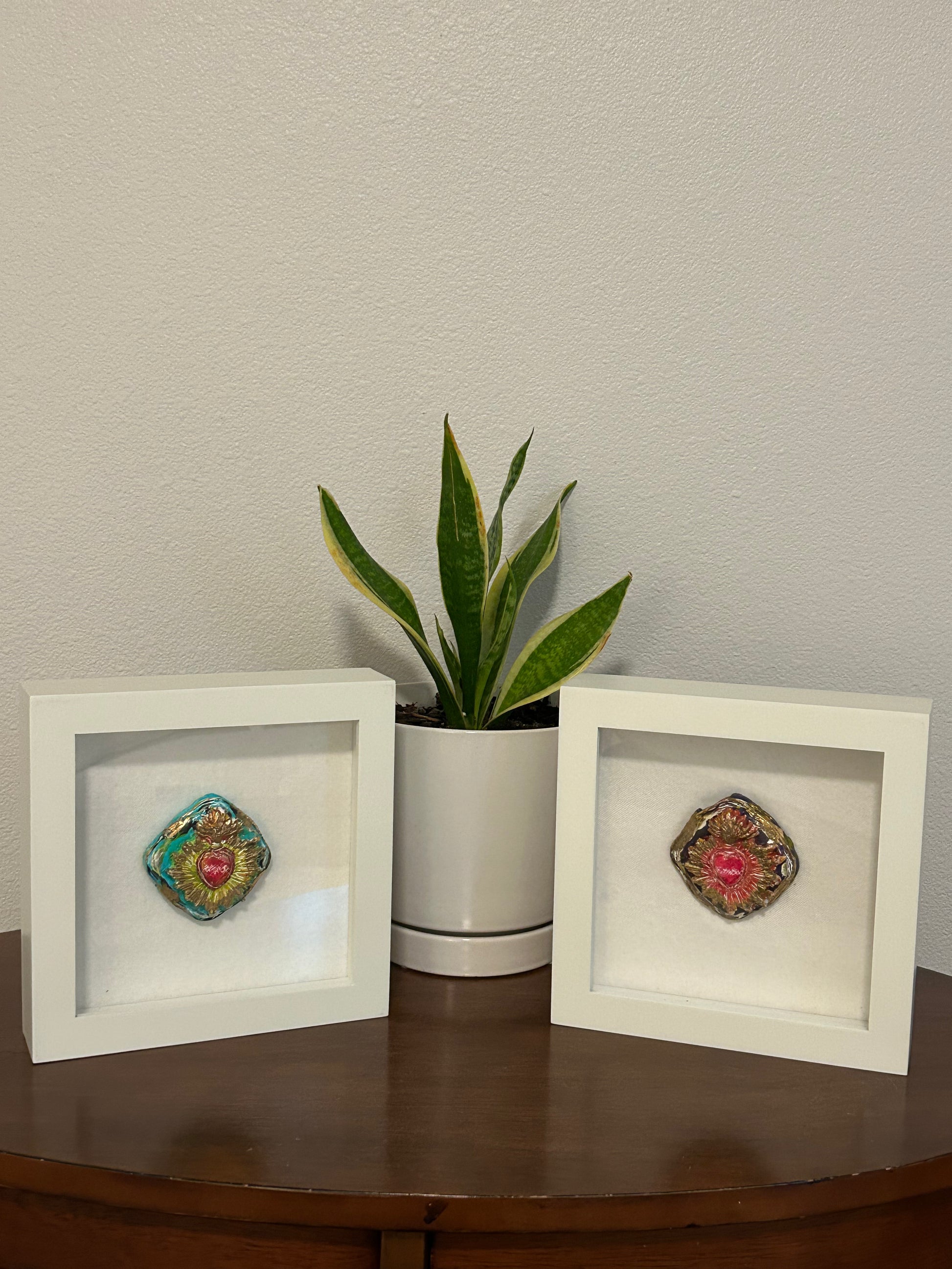 Sacred Heart Shadow Box Art