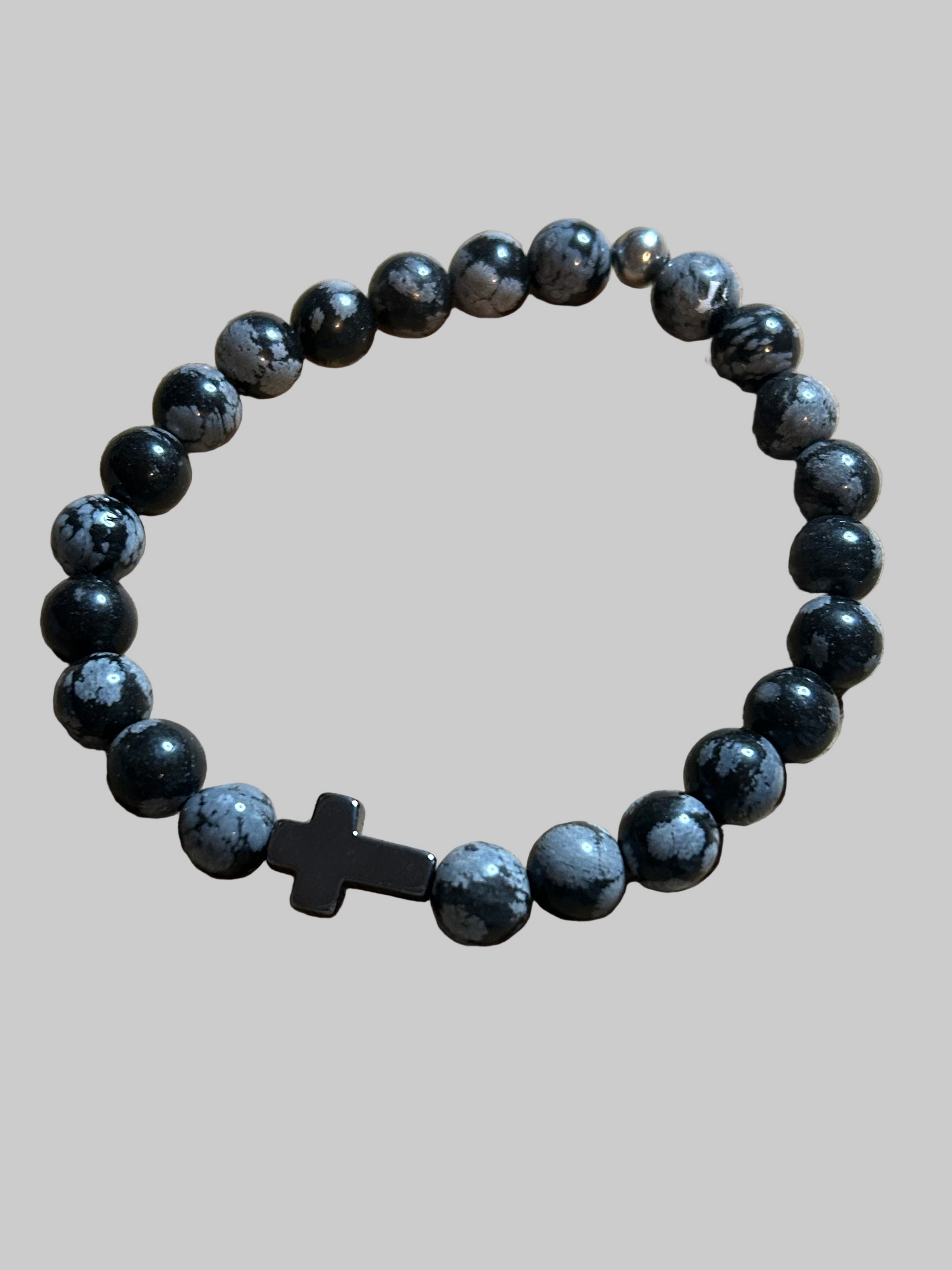Snowflake Jasper Men's Bracelet