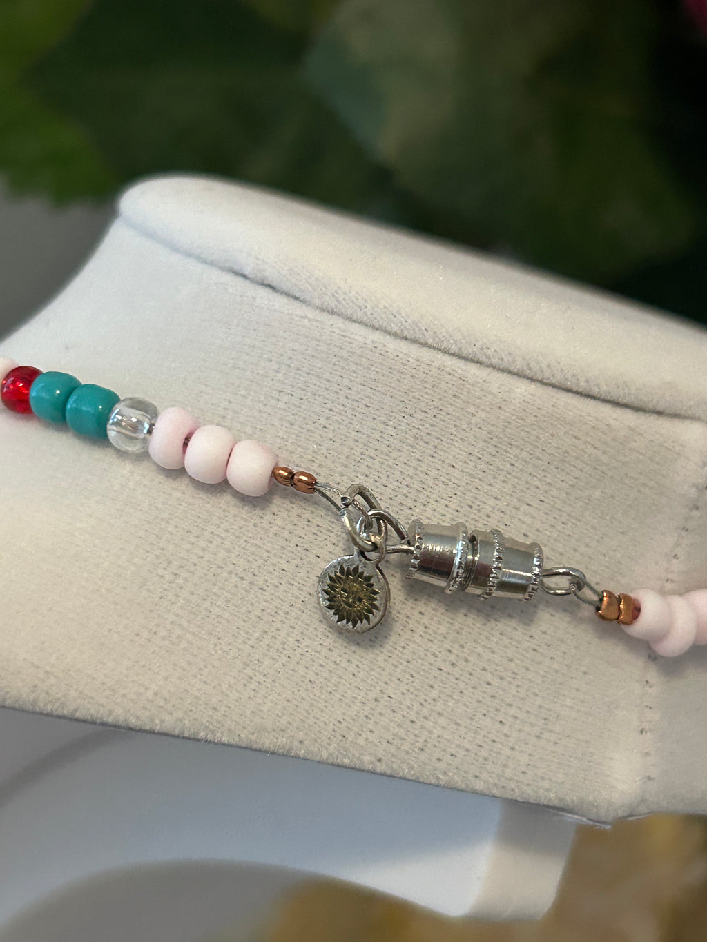 The Fiesta Collection - Our Lady Pink Seed Bead Necklace