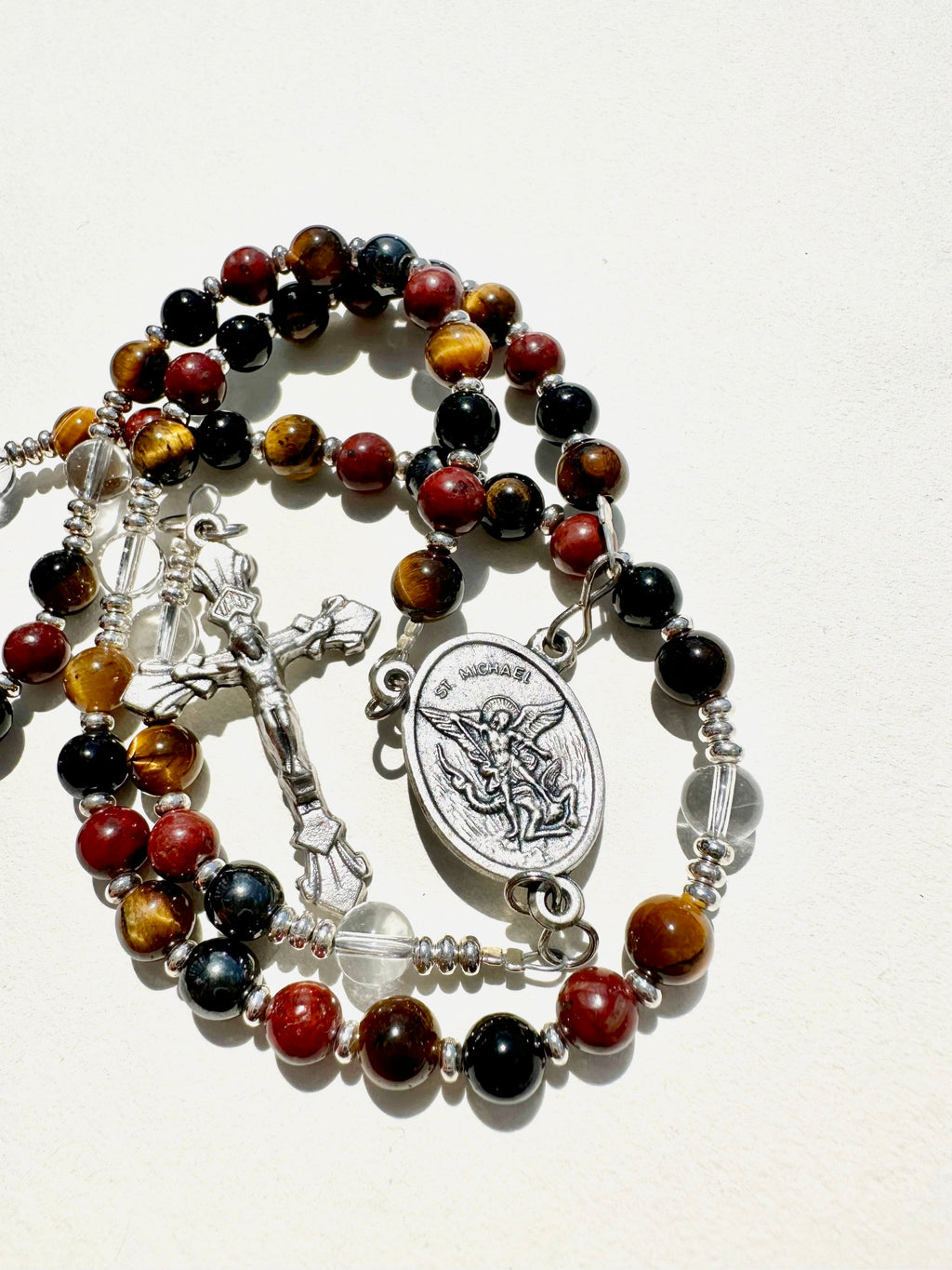 5 Decade Rosary - "The Defender" - St. Michael the Archangel Rosary (Available in 6mm or 8mm beads)