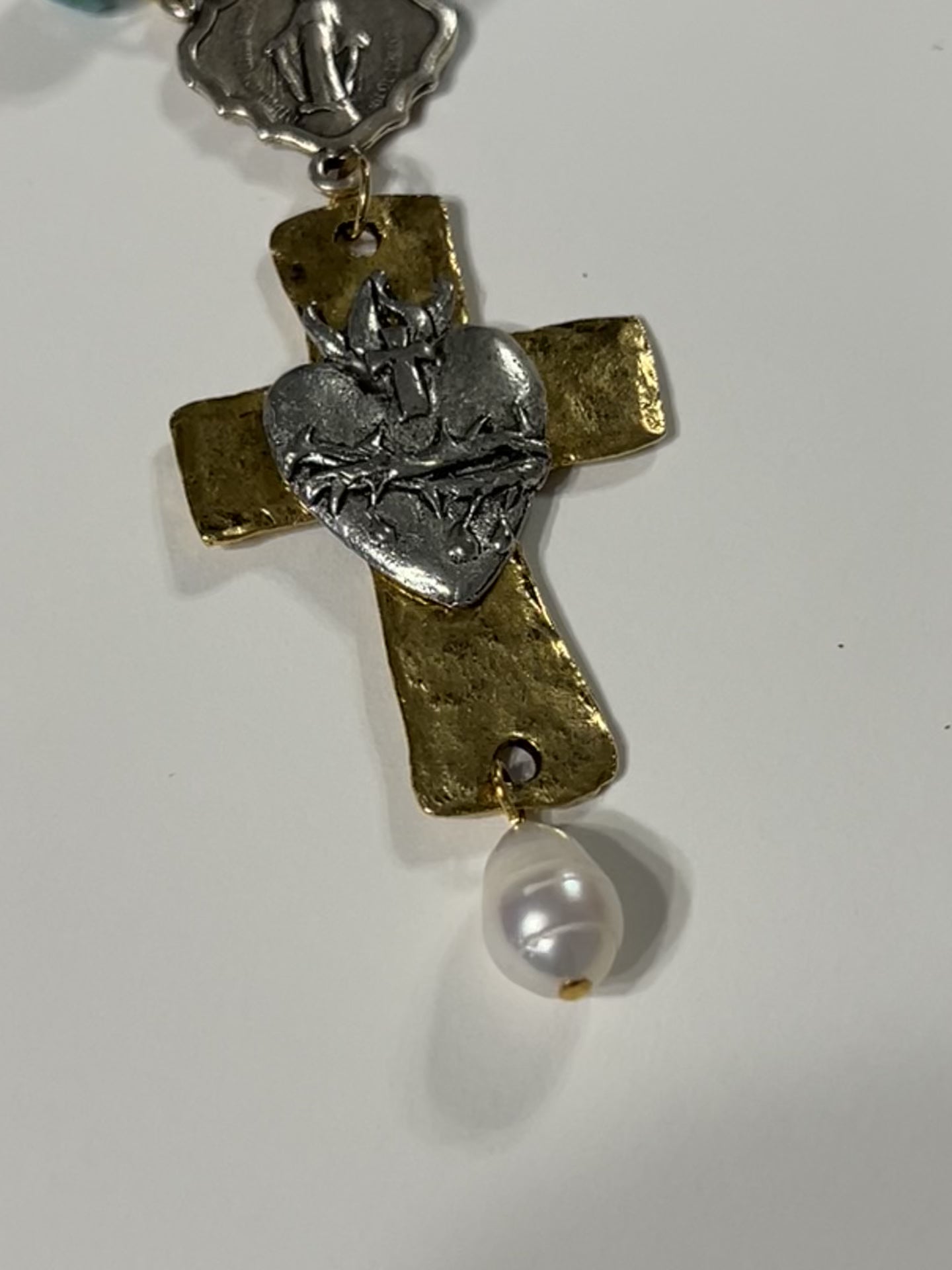 Sacred Heart Decade Rosary Necklace